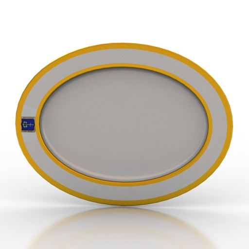 Dish 3D model large preview