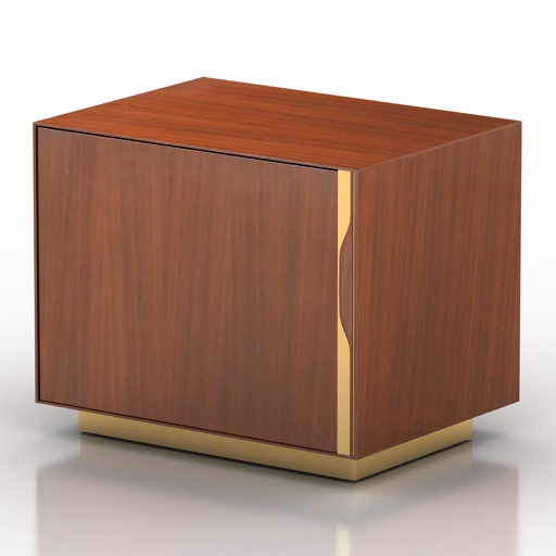 nightstand walnut  by john kapel 3D Model Preview #51c2c80b