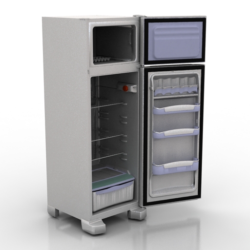 Refrigerator 3D model large preview