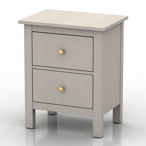 locker ikea hemnes bedside table 3D Model Preview #b5a75375