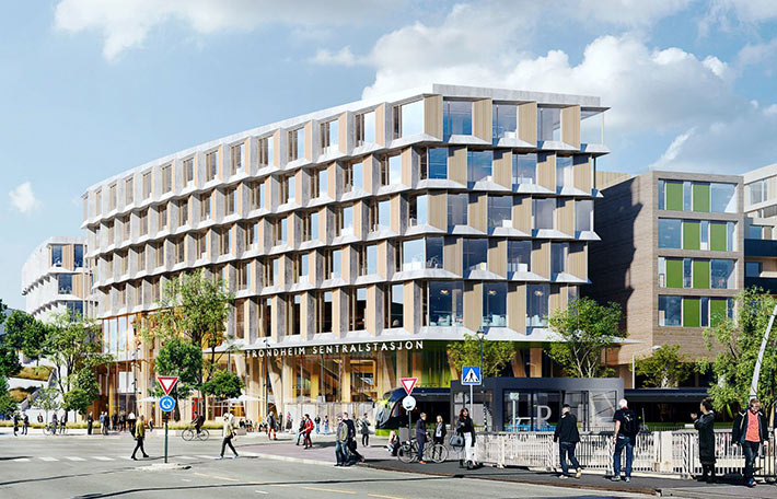 New central station, Trondheim, Norway