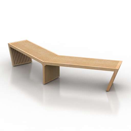 Bench 3D model large preview