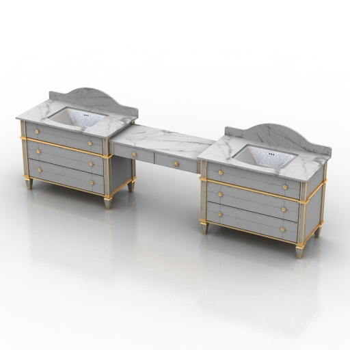 Wash-basin 3D model large preview