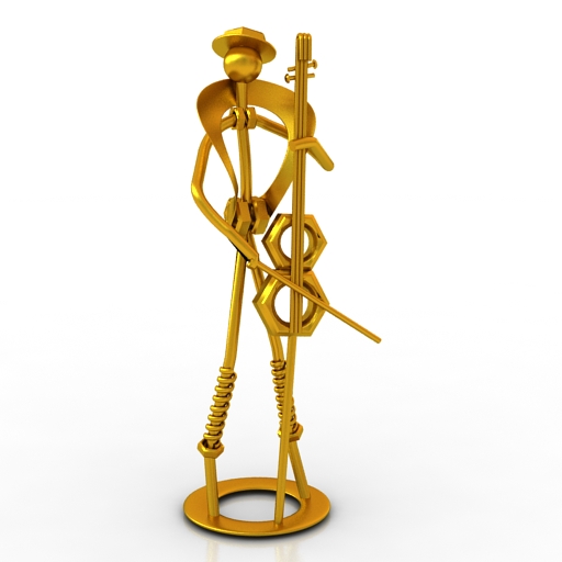 figurine man 3D Model Preview #59fbba09