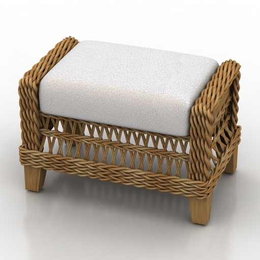 seat janus et cie - arbor ottoman 3D Model Preview #fe7dd765