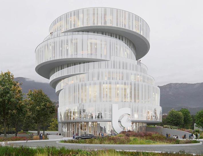 Klan TV Headquarters by OODA, Tirana, Albania