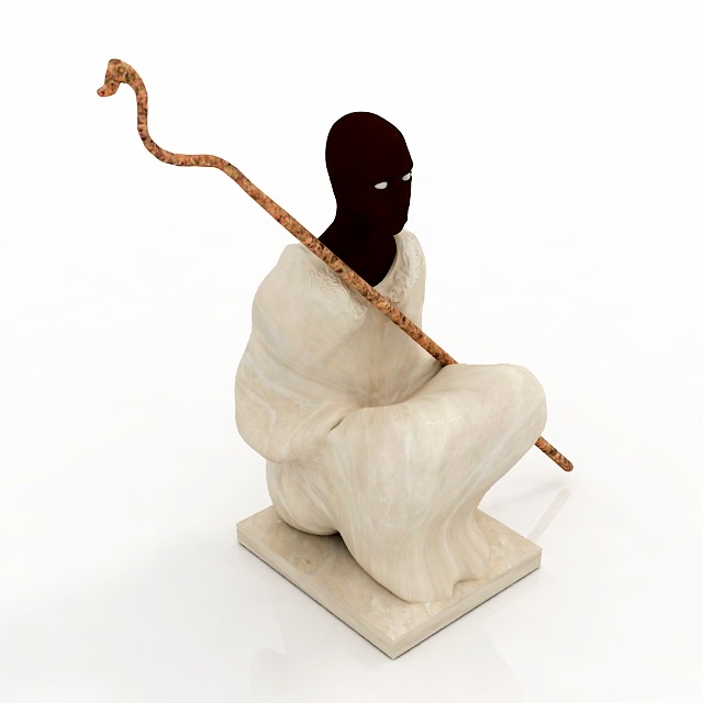 Statue 3D model large preview