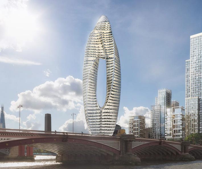 Mobius-E tower, London, England