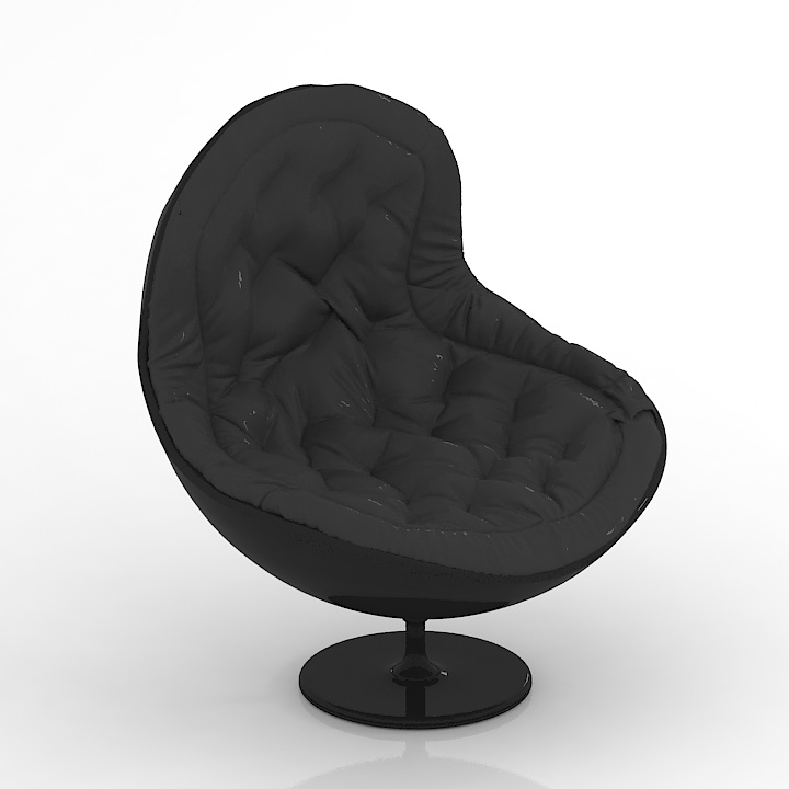 armchair black hg 3D Model Preview #05cf115e
