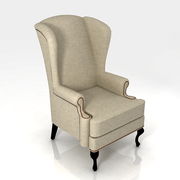 Armchair 3D model large preview