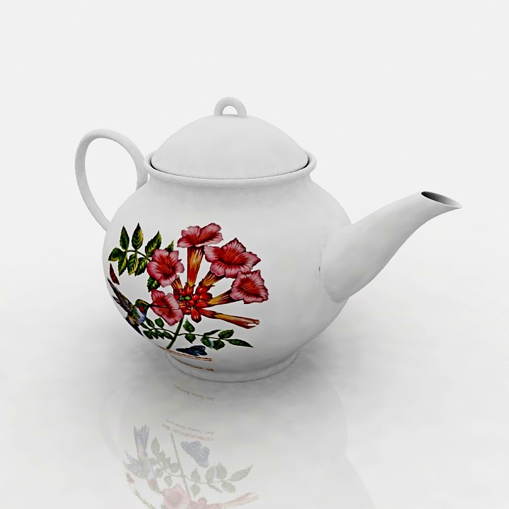 teapot classic decor 3D Model Preview #79e958cd