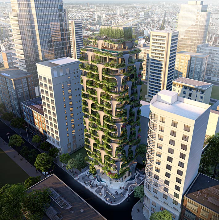 Ellie Hotel by Ho Khue Architects, Hanoi, Vietnam