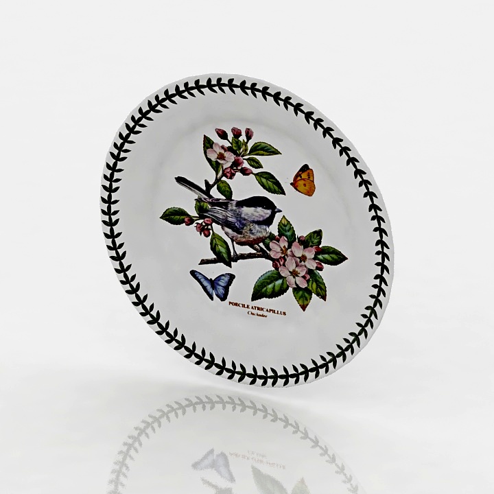 Plate 3D model large preview