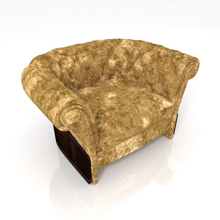 Armchair 3D model large preview