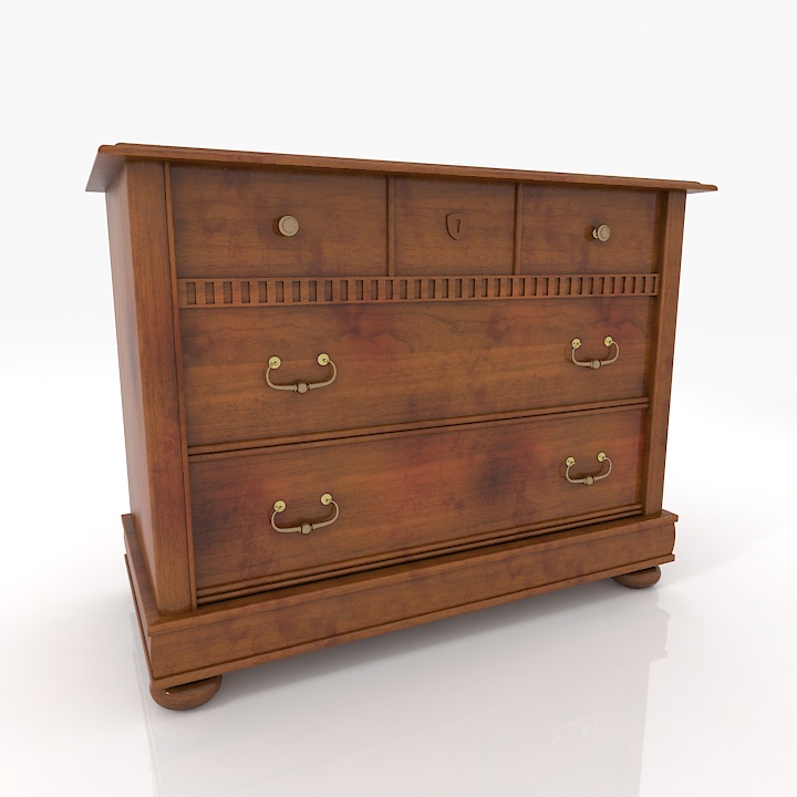 danona anay locker commode 3D Model Preview #781b4839