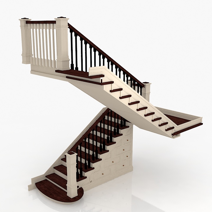 Stair 3D model large preview