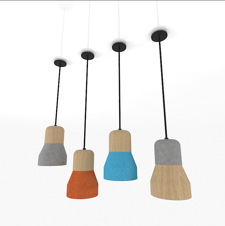 Lamps 3D model large preview
