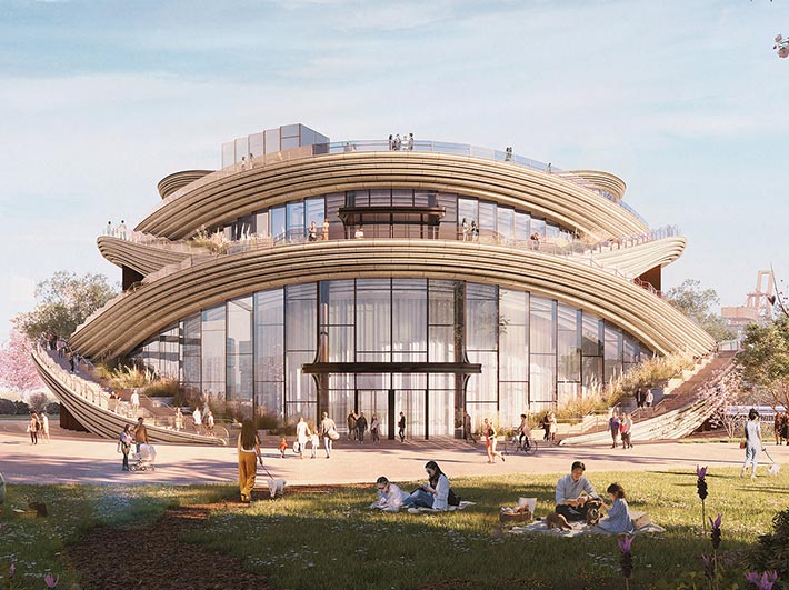 'West Bund Orbit' exhibition hall, Shanghai, China