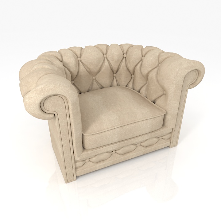 Armchair 3D model large preview