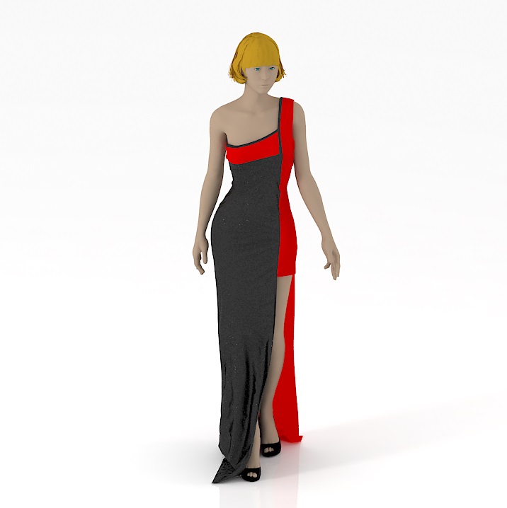 dress mannequin 3 3D Model Preview #b257c893