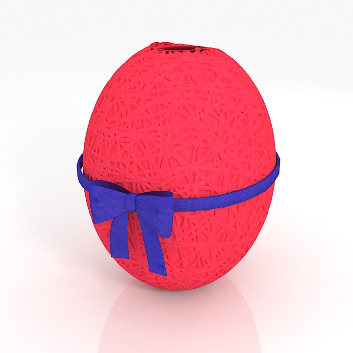 bow bubbles egg 3D Model Preview #3b2fe351