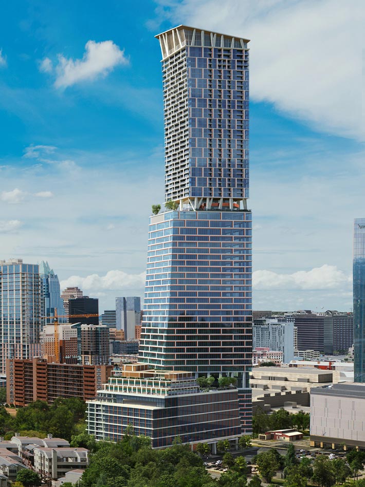 Waterline tower by Kohn Pedersen Fox, Austin, TX, USA