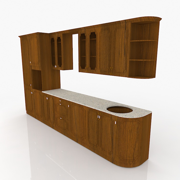 Kitchen 3D model large preview
