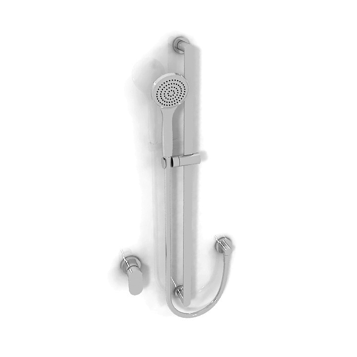 gessi emporio - via manzoni sliding rail with handshower 3D Model Preview #9ac8c30b