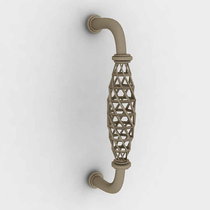 handle metal forged decor 3D Model Preview #42267f04