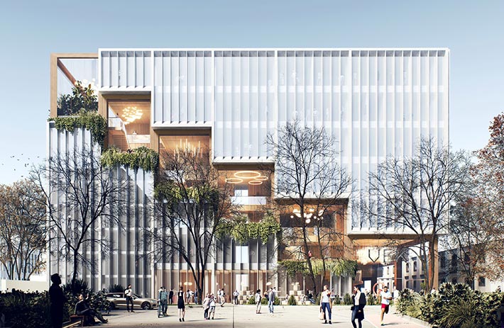 Jubilee building for the University of Economics, Krakow, Poland