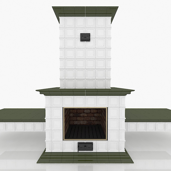 classic fireplace stove 3D Model Preview #a37d9588