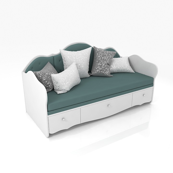 glamur bed-sofa К 6-1 3D Model Preview #527cbaaf