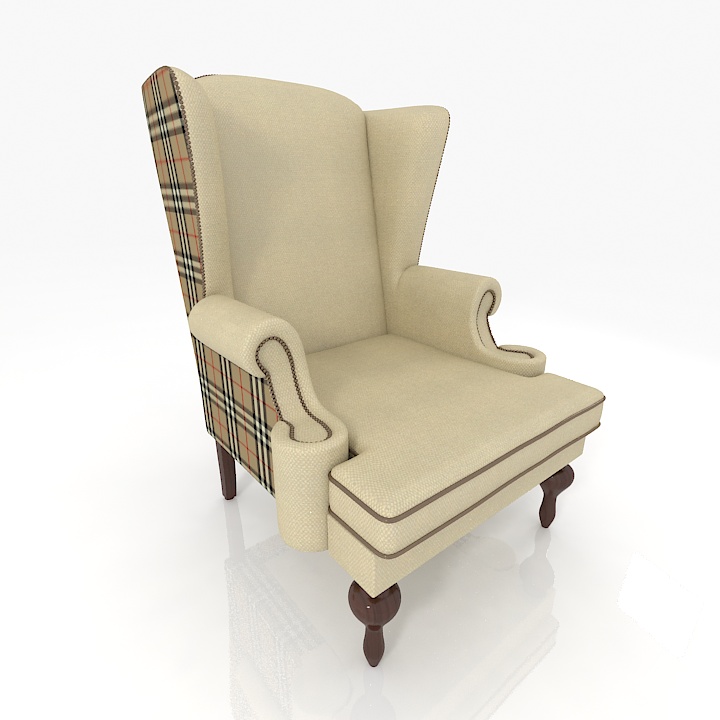 Armchair 3D model large preview