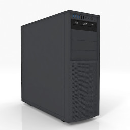 3D PC case preview