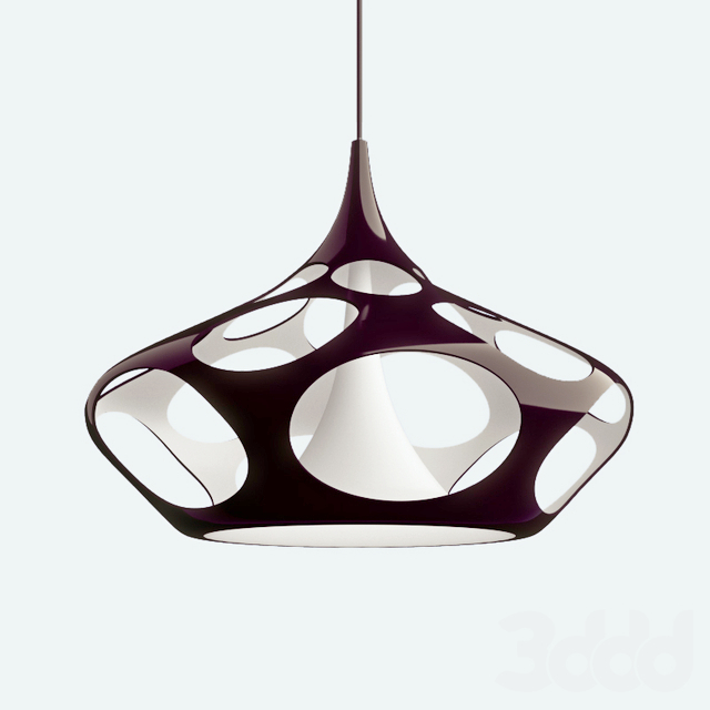 luster karim rashid space lamp chandelier 3D Model Preview #da975435