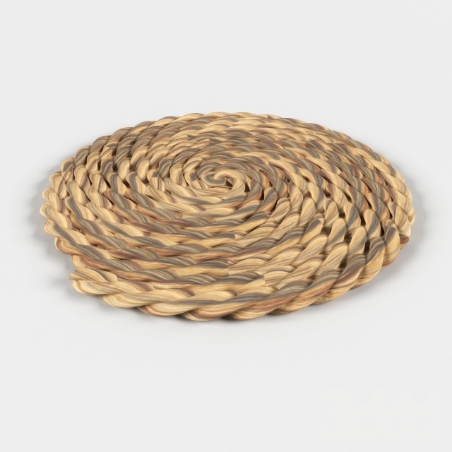 jute carpet 3D Model Preview #27576e53