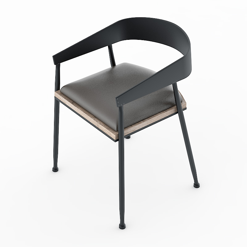 loft armchair industrial 3D Model Preview #4d12c87e