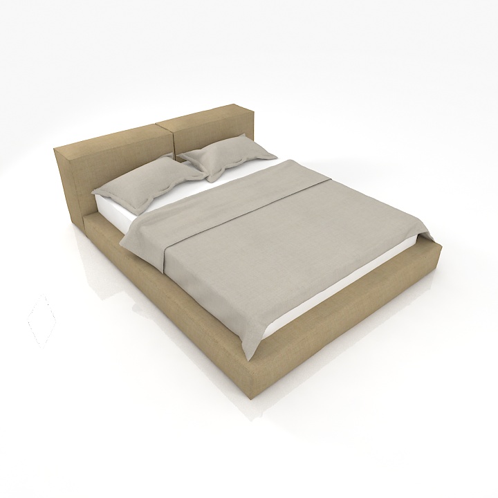 Bed 3D model large preview