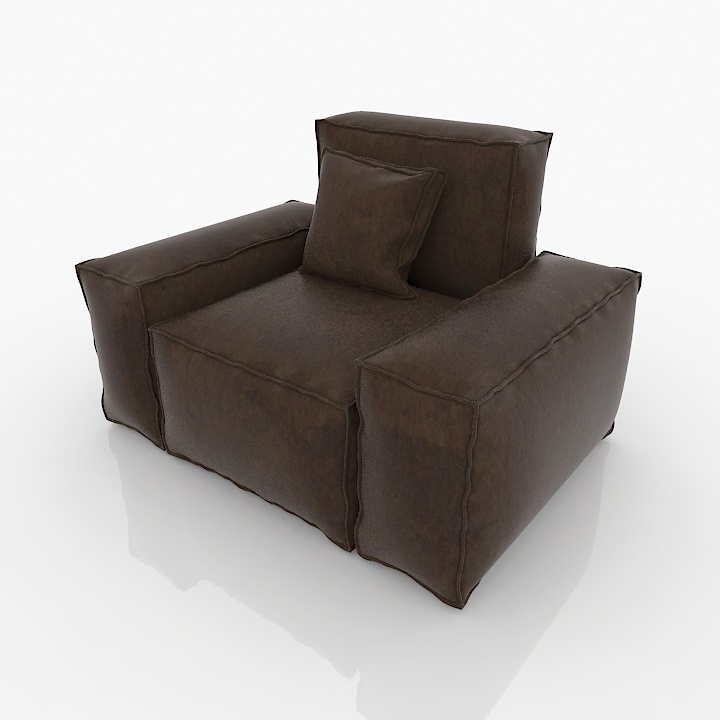 bigbag armchair ii 3D Model Preview #a752a33f