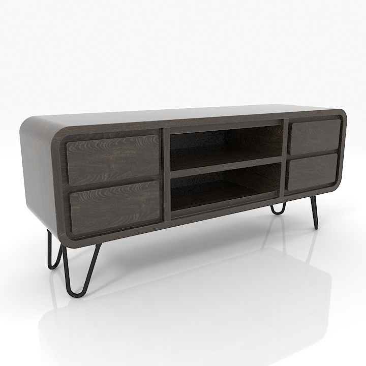 loft designe 240 model tv stand 3D Model Preview #0877fe34