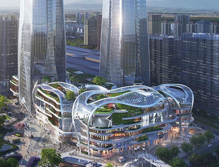 Xi'an Nan-Fei-Hong Phase 2 by Aedas, Xi'an, China