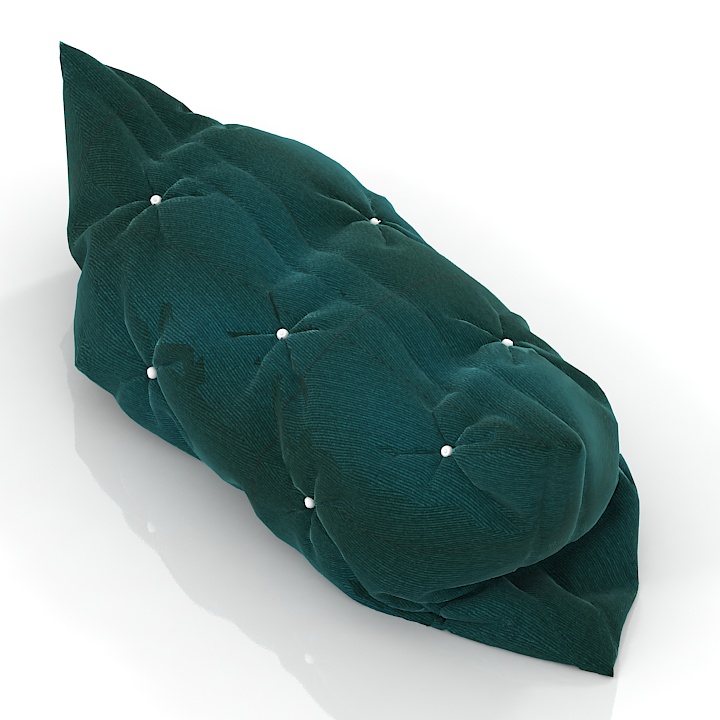 pillow decor 2 3D Model Preview #3398c976