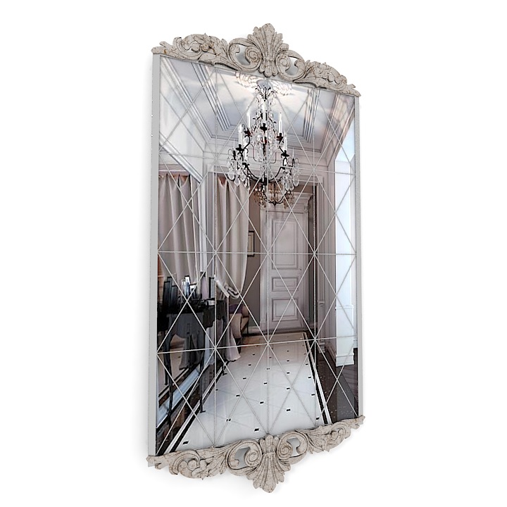 mirror classic frame 3D Model Preview #774046ef