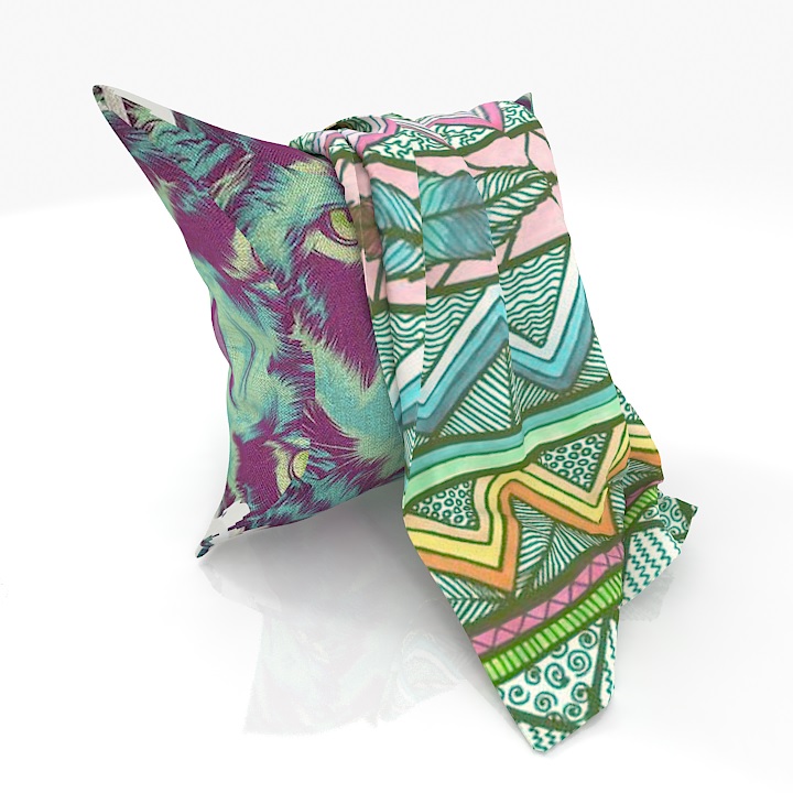 pillows lion 3D Model Preview #725c9afd