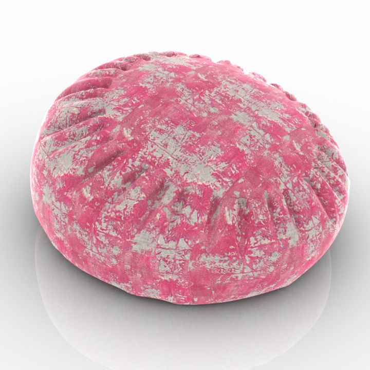 pouf ottoman pillow 3D Model Preview #ef401e14