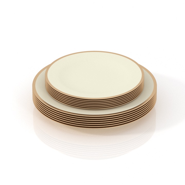 plates set decor 3D Model Preview #1d514021
