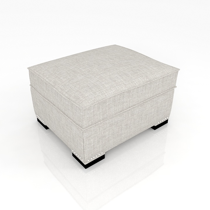 Ottoman 3D model large preview