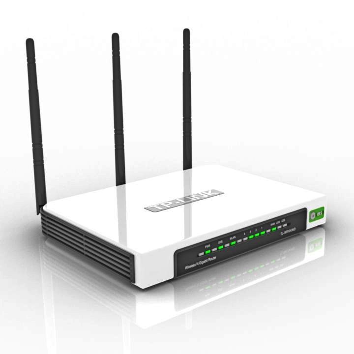 tp-link tl-wr1043nd router modem 3D Model Preview #d1c9df07