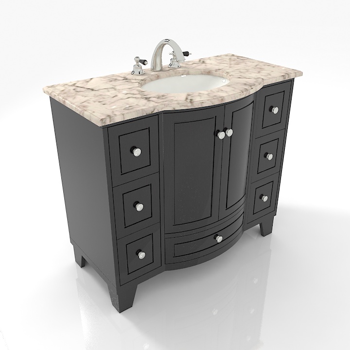 Sink 3D model large preview