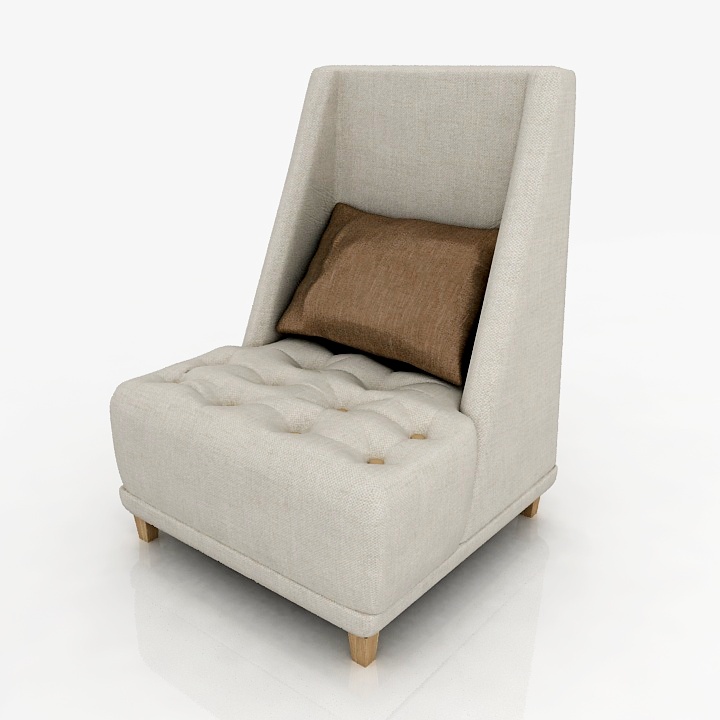 Armchair 3D model large preview